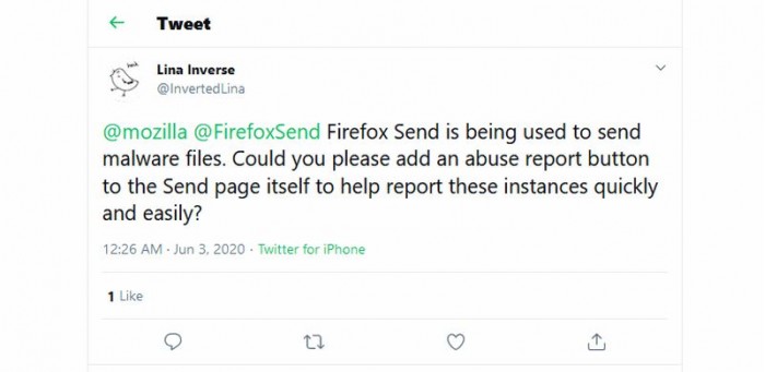因被黑客滥用 Mozilla宣布暂停Firefox Send文件共享服务